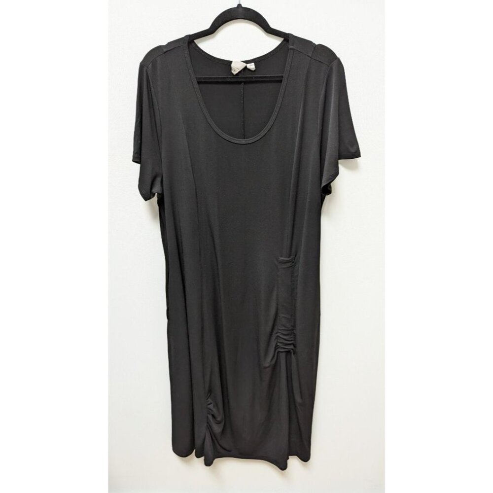 TRUTH + STYLE Black Short-Sleeve Maxi Dress